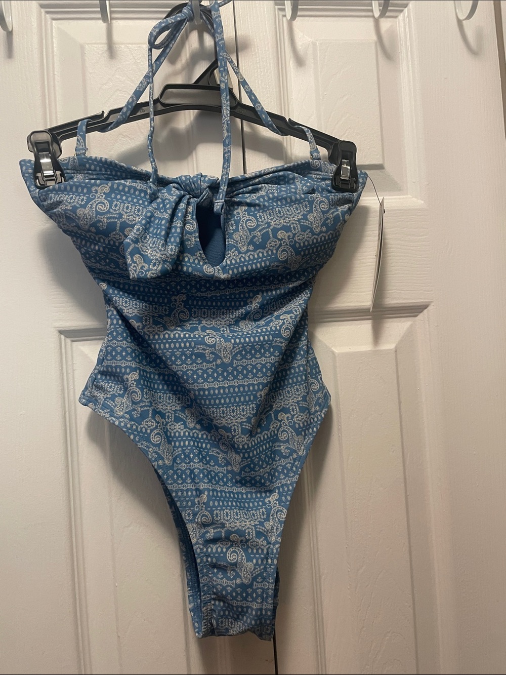 No Boundaries Blue Paisley One-Piece Swimsuit
